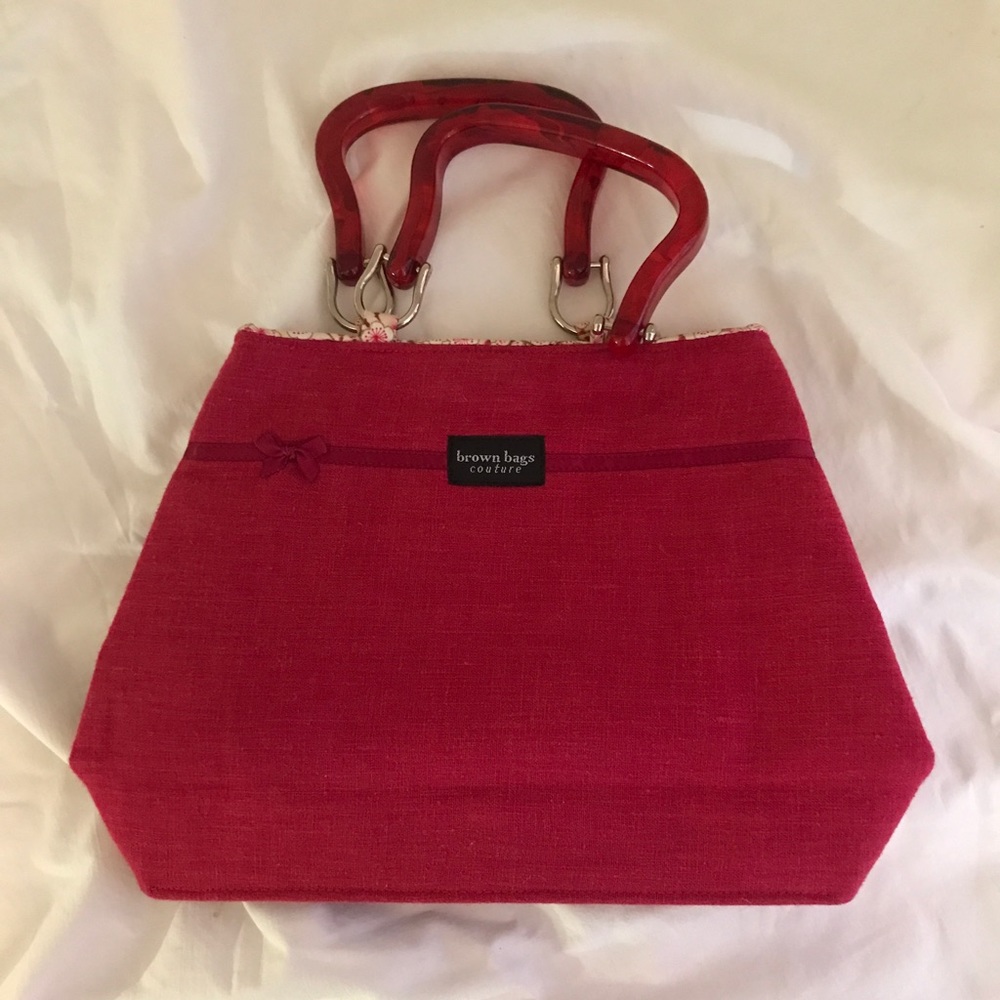 Red cloth purse from Brown Bag Couture - Picture 2 of 6